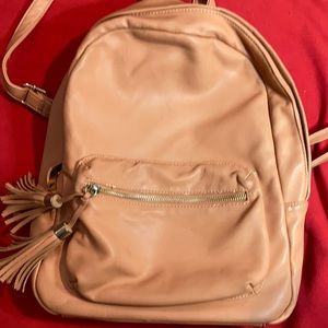 Soft faux leather backpack